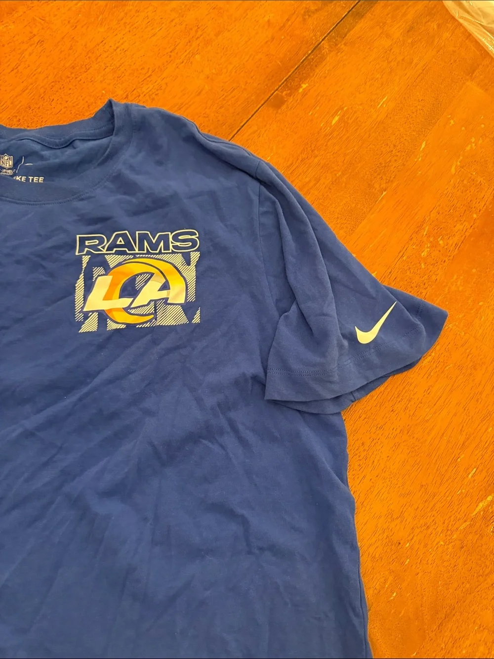 Nike Men’s Los Angeles Rams Blue Short Sleeve Tee xl